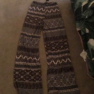 High waisted tall palazzo pants